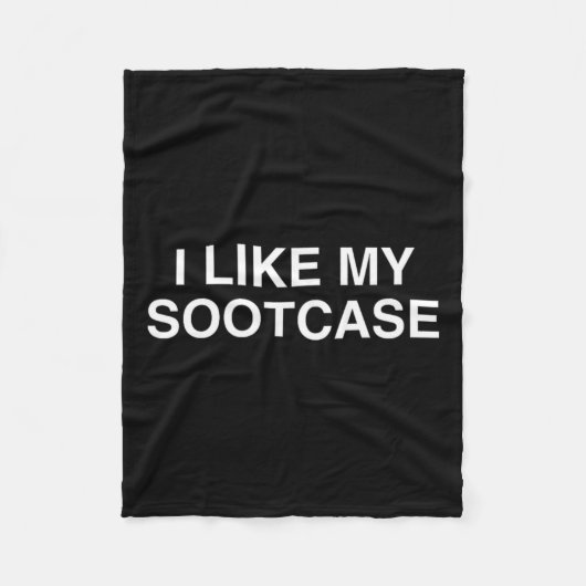 私は私のスーツケーストランプおもしろいトノベルティY2が好き フリースブランケット (正面)