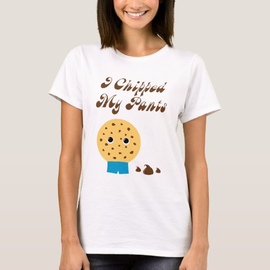 私は私のズボンのチョコチップクッキーを欠きました Tシャツ (正面)