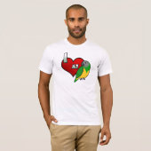 私は私のセネガルのオウムのTシャツを愛します Tシャツ (正面フル)