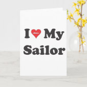 私は私のセーラーを愛している! カード (黄色い花)