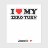 私は私のゼロターンモアパパギフトが大好き シール (シート)