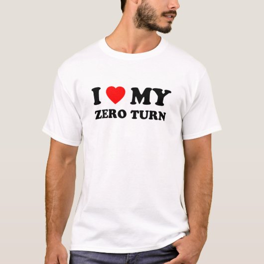 私は私のゼロターンモアパパギフトが大好き Tシャツ (正面)