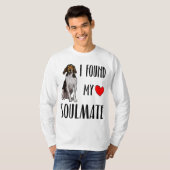 私は私のソウルメイトTreeing Walker Conhound Dog Lを見つけた Tシャツ (正面フル)
