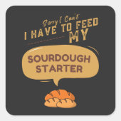 私は私のソース生地のスタータ食べ物を与えーにする必要がない スクエアシール (正面)