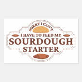 私は私のソース生地のスタータ食べ物を与えーにする必要がない 長方形シール (正面)