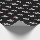 私は私のタスマニアンデビルを愛します ラッピングペーパー (角)