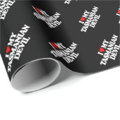 私は私のタスマニアンデビルを愛します ラッピングペーパー (ロールコーナー)