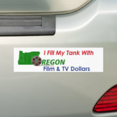 私は私のタンクバンパーステッカーを満たします バンパーステッカー (車上)