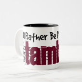 私は私のタンブラ遊ーになりたい ツートーンマグカップ (正面左)