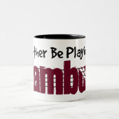 私は私のタンブラ遊ーになりたい ツートーンマグカップ (中央)