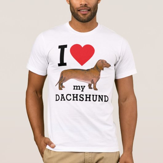 私は私のダシュント大好き Tシャツ (正面)