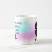 私は私のダッシュント黒い漫画カスタムの犬が大好き コーヒーマグカップ (中央)