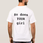 私は私のダビングを愛します Tシャツ (裏面)