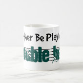 私は私のダブル遊ベースになりたい コーヒーマグカップ (中央)