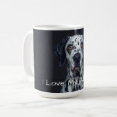 私は私のダルマチアを愛している コーヒーマグカップ (正面左)