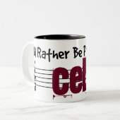 私は私のチェロ遊になりたい ツートーンマグカップ (正面左)