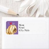 私は私のチベットテリアが大好き ラベル (インサイチュ)