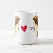 私は私のチベット語スパニエル犬 コーヒーマグカップ (中央)