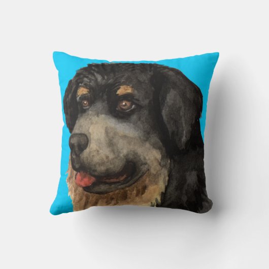 私は私のチベット語マスティフが大好き クッション (裏面)