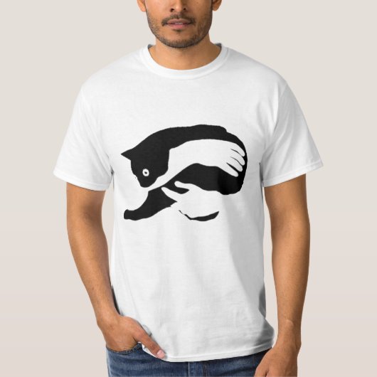 私は私のチャットが好き Tシャツ (正面)