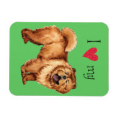 私は私のチョウが大好き マグネット (横)