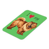 私は私のチョウが大好き マグネット (左側)