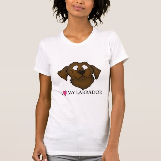 私は私のチョコレート実験室を愛します Tシャツ (正面)