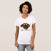 私は私のチョコレート実験室を愛します Tシャツ (正面フル)