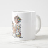 私は私のチワワが大好き ジャンボコーヒーマグカップ (正面右)