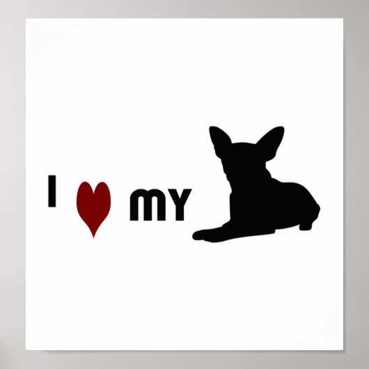 私は私のチワワが大好き ポスター (正面)