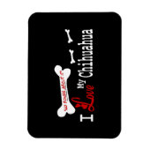 私は私のチワワが大好き マグネット (縦)