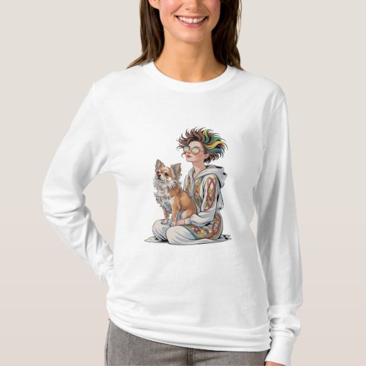 私は私のチワワが大好き Tシャツ (正面)