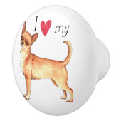 私は私のチワワを愛します セラミックノブ (右)