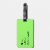 私は私のチワワを愛します ラゲッジタグ (裏面縦)