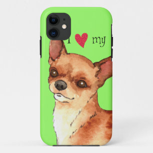 私は私のチワワを愛します iPhone 11 ケース