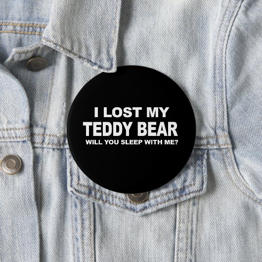 私は私のテディー・ベアを失った- T SH私と眠ります 缶バッジ (インサイチュ)