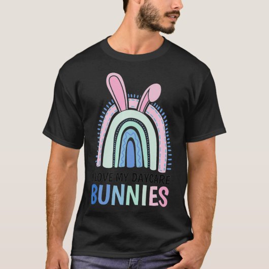 私は私のデイサービスバンニースイースターデイケア先生P Tシャツ (正面)