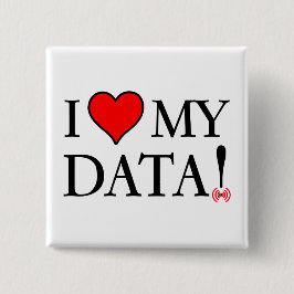 私は私のデータを愛します 缶バッジ