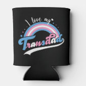 私は私のトランスパパが大好き | LGBTQ |トランスジェンダー 缶クーラー (裏面)