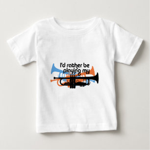 私は私のトランペット遊になりたい ベビーTシャツ