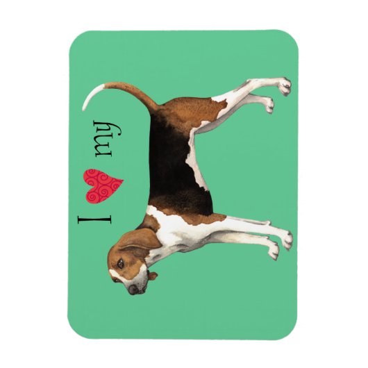 私は私のトレイング・ウォーカーが大好き マグネット (縦)