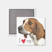 私は私のトレイング・ウォーカーが大好き マグネット (正面/裏面)