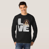 私は私のトレイング・ウォーカーコンハウンド犬が大好き Tシャツ (正面フル)