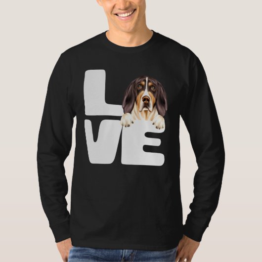 私は私のトレイング・ウォーカーコンハウンド犬が大好き Tシャツ (正面)