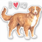 私は私のトーラービニールステッカーが大好き シール (正面)