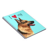 私は私のドイツの羊飼いが大好き ノートブック (右側)