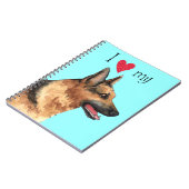 私は私のドイツの羊飼いが大好き ノートブック (左側)