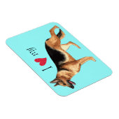 私は私のドイツの羊飼いが大好き マグネット (右側)