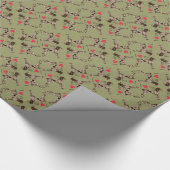 私は私のドイツのWirehairedポインターを愛します ラッピングペーパー (角)