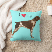 私は私のドイツShorthairedポインターを愛します クッション (ブランケット)